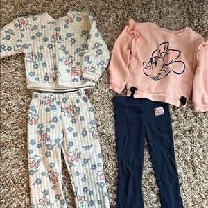 Disney Kids Pajamas Set - Cream and Pink